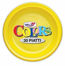 PIATTI FONDI D. 220MM GIALLO 30PZ