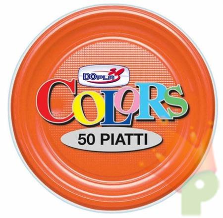 PIATTI FRUTTA D. 170MM ARANCIO 50PZ