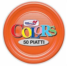 PIATTI FRUTTA D. 170MM ARANCIO 50PZ