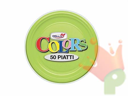 PIATTI FRUTTA D. 170MM VERDE ACIDO 50PZ