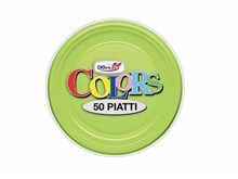 PIATTI FRUTTA D. 170MM VERDE ACIDO 50PZ