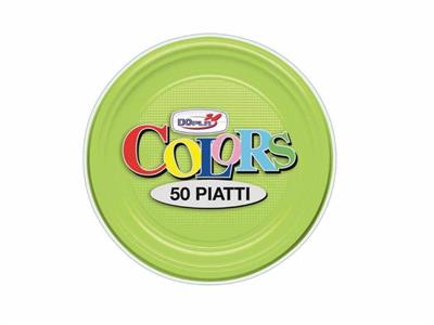 PIATTI FRUTTA D. 170MM VERDE ACIDO 50PZ