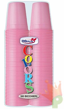 BICCHIERI 200CC ROSA 100PZ