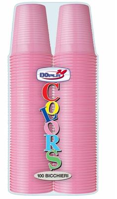 BICCHIERI 200CC ROSA 100PZ