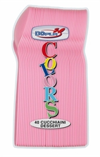 CUCCHIAINI DESSERT 12CM ROSA 40PZ