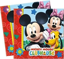 Tovaglioli 33x33 2V Mickey Mouse 20pz