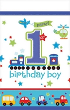 TOVAGLIA 138X259 1° COMPLEANNO ALL ABOARD