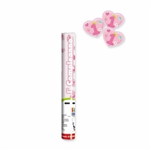 SPARA CORIANDOLI 30CM PRIMO COMPLEANNO ROSA