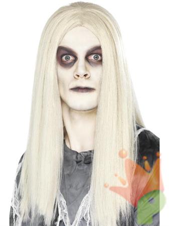 PARRUCCA LUNGA BIANCA FANTASMA
