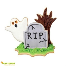 SET 4 FORME TAGLIAPASTA FANTASMA LAPIDE PRATO ALBERO HALLOWEEN
