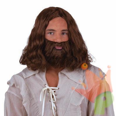 Parrucca Castana con Barba