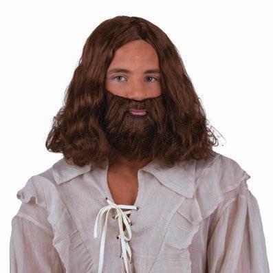 Parrucca Castana con Barba