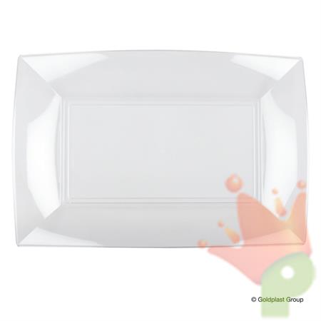 PIATTO RETTANGOLARE 34,5X23CM NICE TRASPARENTE 3PZ