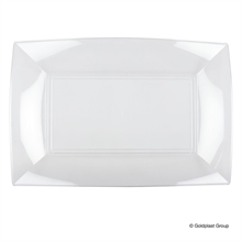 PIATTO RETTANGOLARE 34,5X23CM NICE TRASPARENTE 3PZ