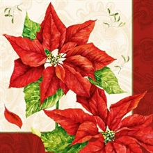 TOVAGLIOLI 33X33 CHRISTMAS TIME RED 20PZ