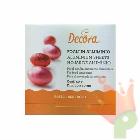 FOGLI 10X10CM ROSSO 50GR 150pz