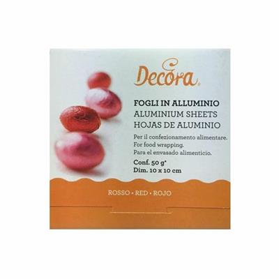FOGLI 10X10CM ROSSO 50GR 150pz