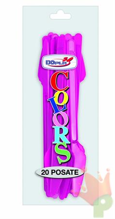COLTELLO 18CM FUCSIA 20PZ