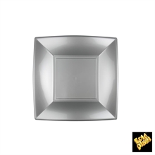 PIATTO DESSERT 180X180MM NICE GRIGIO 8PZ