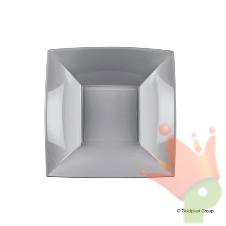 PIATTO FONDO 180X180MM NICE GRIGIO 8PZ