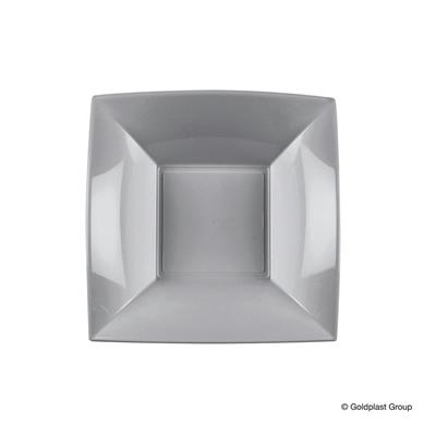 PIATTO FONDO 180X180MM NICE GRIGIO 8PZ