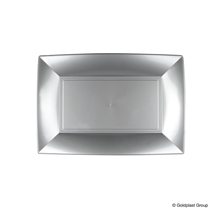 PIATTO RETTANGOLARE NICE GRIGIO 8PZ