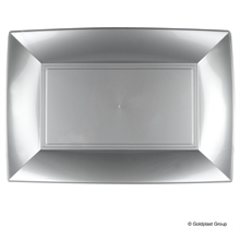 PIATTO RETTANGOLARE 34,5X23CM NICE GRIGIO 3PZ