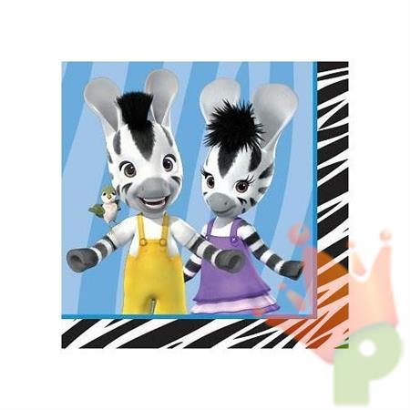 Tovaglioli cm24.8x24.7cm 3V Zou zebra 16pz Tovaglioli di Carta