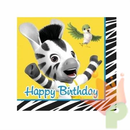 Tovaglioli cm32.7x32.3cm 3V Zou zebra 16pz Tovaglioli di Carta