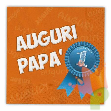 TOVAGLIOLI 33X33 AUGURI PAPA' 16PZ