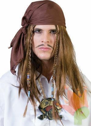 Parrucca Pirata Jack Sparrow
