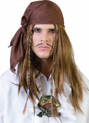 Parrucca Pirata Jack Sparrow