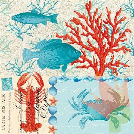 TOVAGLIOLI 33X33 3V WATER WORLD CREAM 20PZ