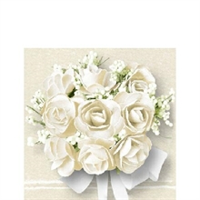 TOVAGLIOLI 25x25 3V WHITE ROSES 20PZ