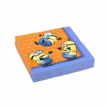 TOVAGLIOLI 33x33 cm MINIONS CATTIVISSIMO ME 20 PZ