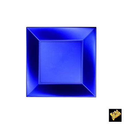 Piatto Dessert 180mmx180mm Nice Blu Perlè 8pz