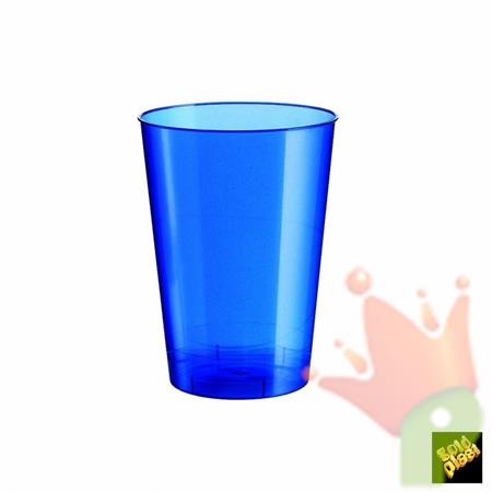 Bicchiere Blu Perlè Trasparente 230cc 10pz