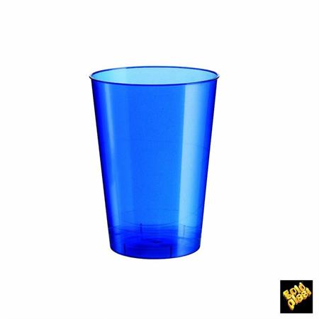 Bicchiere Blu Perlè Trasparente 230cc 10pz