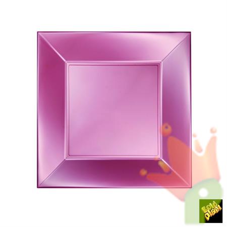 PIATTO PIANO 23X23CM NICE PESCA PERLE' 8PZ