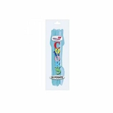 COLTELLO 18CM AZZURRO 20PZ