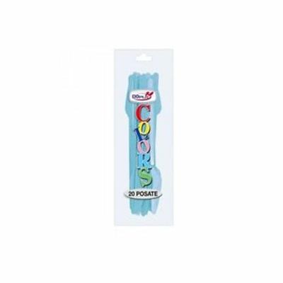 COLTELLO 18CM AZZURRO 20PZ