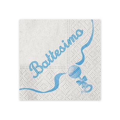 Tovaglioli 25x25 Il Mio Battesimo Celeste 20pz