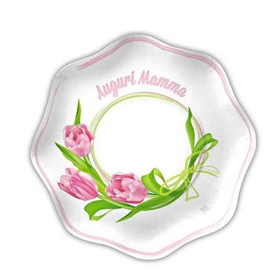 Piatti Auguri Mamma 18cm 8pz