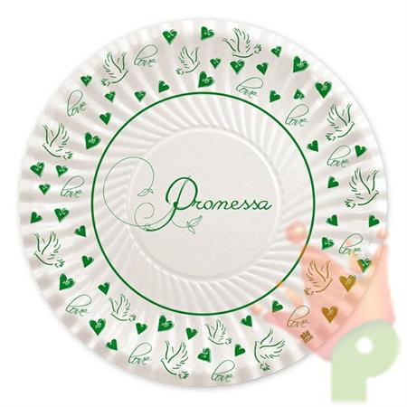 PIATTI 24CM PROMESSA LOVE 10PZ