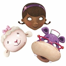 Maschere in Carta Dottoressa Peluche 6pz