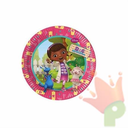 Piatto 20cm Dottoressa Peluche 8pz