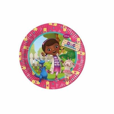 Piatto 20cm Dottoressa Peluche 8pz