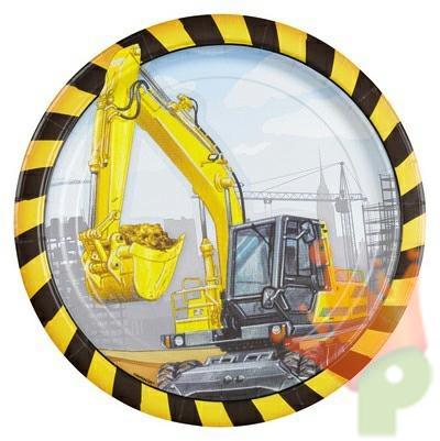 Piatti 23cm Construction Site 8pz