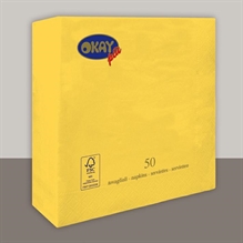 TOVAGLIOLI 33X33 2V GIALLO LIMONE 50PZ