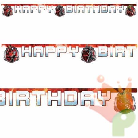FESTONE HAPPY BIRTHDAY AVENGERS AGE OF ULTRON 1,90 MT